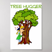Poster Hugger d'arbre - Fille (Devant)