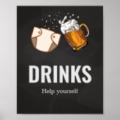 Poster Huggies et Baby showers de chouggies Boissons (Devant)