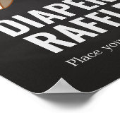 Poster Huggies et chuggies Baby shower Déchets (Coin)