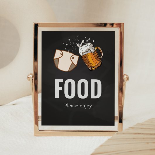 Poster Huggies et cruggies Baby shower