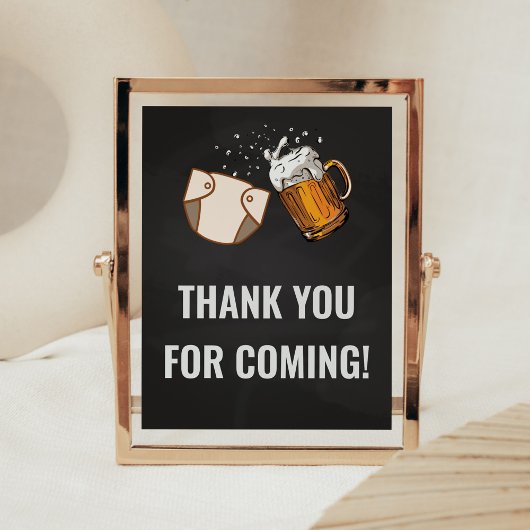 Poster Huggies et Merci de poussettes pour venir