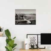 Poster Hughes H4 Spruce Goose 1947 (Bureau à domicile)