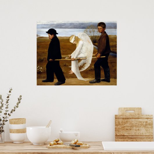 Poster Hugo Simerg L'ange blessé (Cuisine)