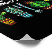 Poster Hugs Just Kidding Don't Touch Me Funny Cactus Joke (Coin)