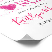 Poster Hugs & Kisses (XOXO) Valentine's Day 1st Birthday (Coin)