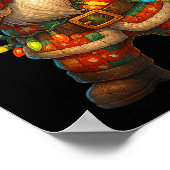 Poster Hugvyn Christmas_ Patchwork Dabbing Santa Claus Xm (Coin)