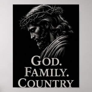 Poster Hugvyn Dieu Famille Pays Jésus Foi Chrétienne Mi