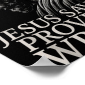 Poster Hugvyn Jesus Saves, Prove Me Wrong Christian Faith (Coin)