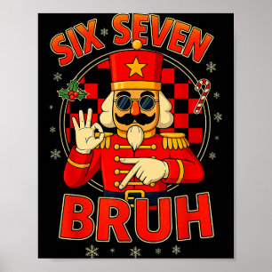 Poster Hugvyn Six Seven Bruh Casse-Noisette Noël 67 Meme