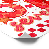 Poster Hugvyn Six Seven Valentine 6 7 Meme Checkered Coqu (Coin)