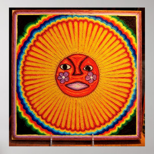 Poster Huichol String Art, Mexique Grande photo sur toile