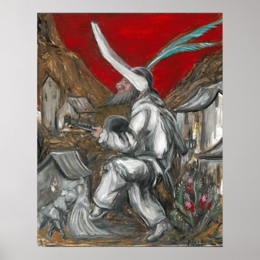 Poster Huile de Callot Fritellino sur Gesso par Toby Mikl (Devant)