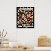 Poster Huile fine géométrique (Cuisine)