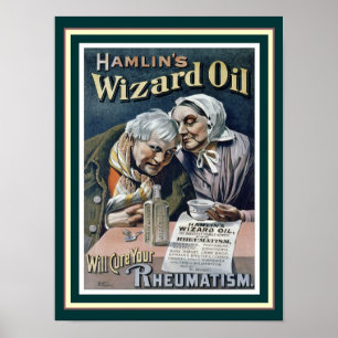 Poster Huile magique de Hamlin (Cure All) 12 x 16 Imprime