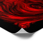 Poster Huile rouge no 5 sur lin par Toby Mikle 2015 (Coin)