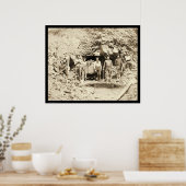 Poster Huit hommes à la mine Montana dans SD 1889 (Cuisine)