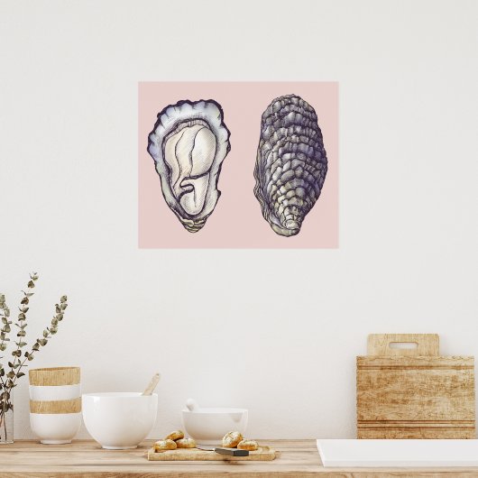 Poster Huîtres (Cuisine)