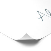 Poster Huîtres aquarelle - Conception verticale personnal (Coin)