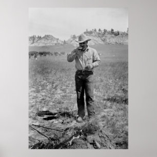 Poster Huîtres des Rocheuses, années 1930