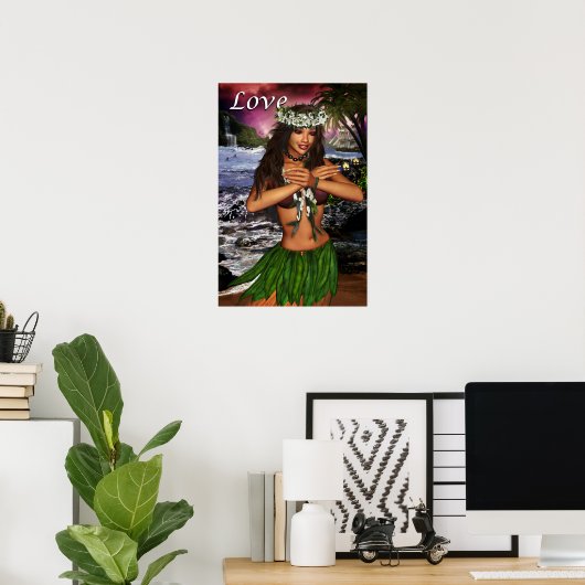 Poster Hula (Bureau à domicile)