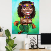 Poster Hula Dancer (Bureau à domicile)