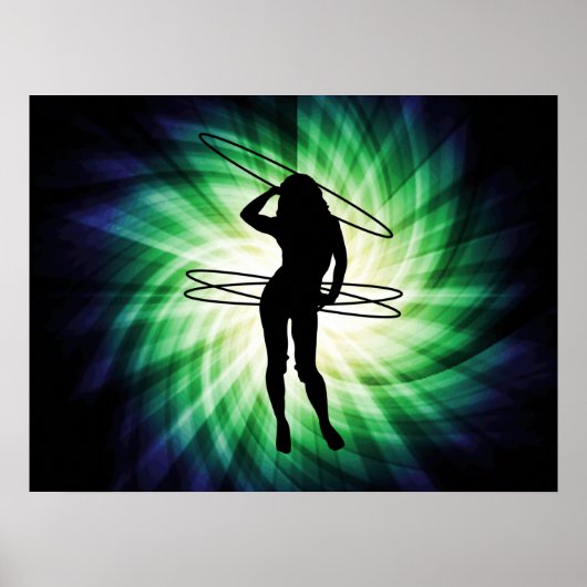 Poster Hula Hoop Girl ; Cool (Devant)