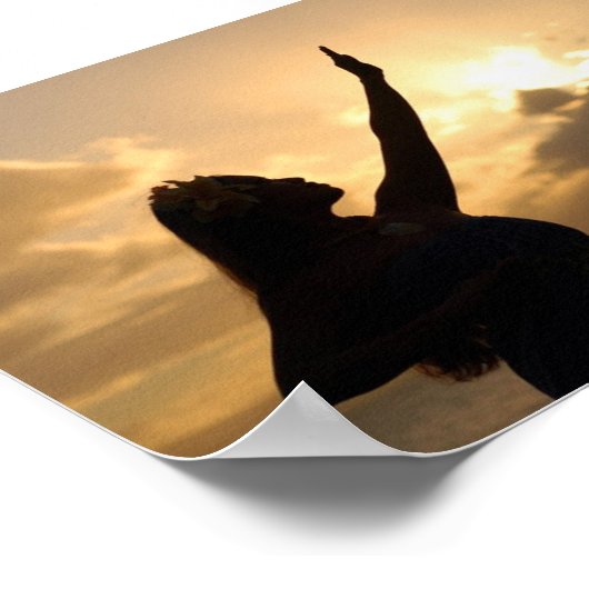 Poster Hula sur la plage (Coin)