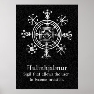 Poster Hulinhjálmur - Norse Sigil d'Invisibilité
