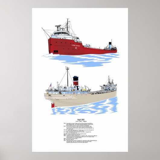 Poster Hull 287 Histoire des navires-marchandises des Gra (Devant)