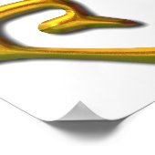 Poster Hum - Esprit éclairé - Or (Coin)