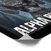 Poster Humain Par Chance Alpha Par Choix Cool Funny Alpha (Coin)