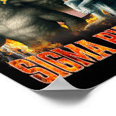 Poster Human By Chance Sigma By Choice Funny Alpha Wolf M (Coin)