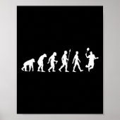 Poster Human Evolution, Version du joueur de Badminton (Devant)