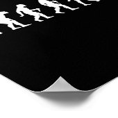 Poster Human Evolution, Version du joueur de Badminton (Coin)