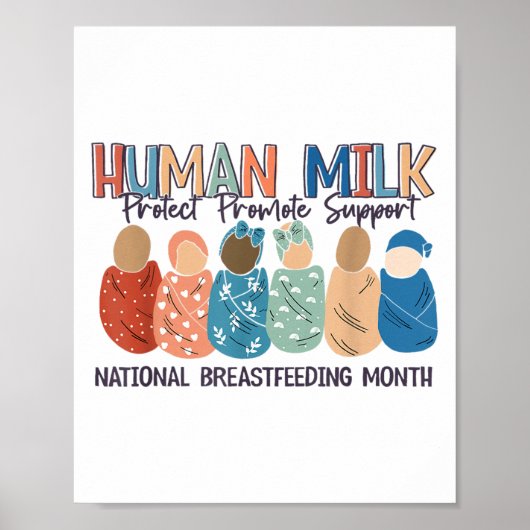 Poster Human Milk Moms Milk S National Breastfeeding Mont (Devant)