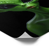 Poster humanoïde vert (Coin)