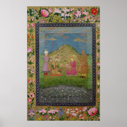 Poster Humayun et Akbar avec un vizir (Devant)
