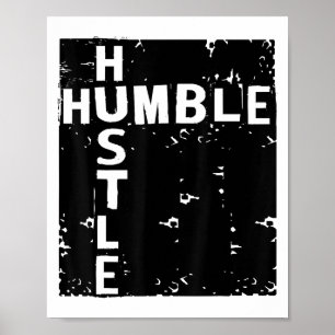 Poster Humble Hustle Inspiration Motivation Entrepreneur