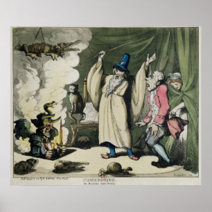 Poster Humbugging ou Raising the Devil, 1800