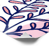 Poster Humeur | Abstrait Chic Moderne Bohème Peinture (Coin)