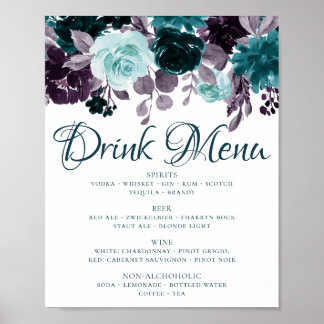 Poster Humeur Bohème | Choix de Boisson Guirlande Florale