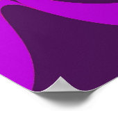 Poster Humeur violette et rose (Coin)