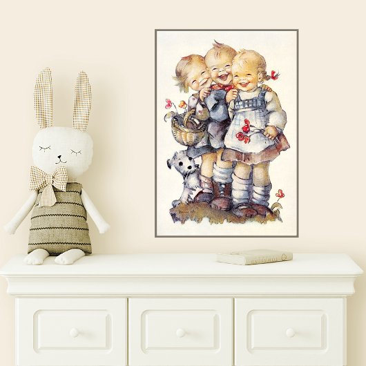 Poster Hummel Rire les enfants