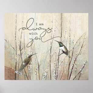 Poster Hummingbird Je Suis Toujours Avec Vous Cadeau De R