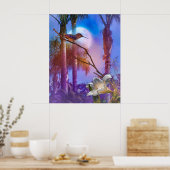 POSTER HUMMINGBIRD MOONLIGHT OASIS (Cuisine)