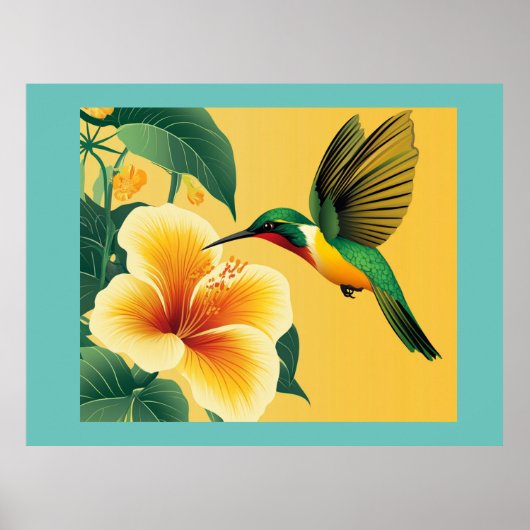 POSTER HUMMINGBIRD N° 1 (Devant)