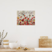 Poster Hummingbird Pray Wait Trust Cadeaux de chauffage d (Cuisine)