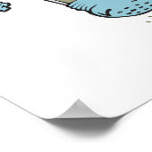 Poster humoriste caricature shaker poivre (Coin)