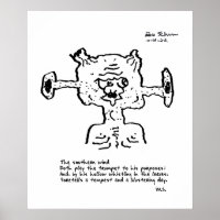 Poster humoristique bien lu Freak 12-10-22