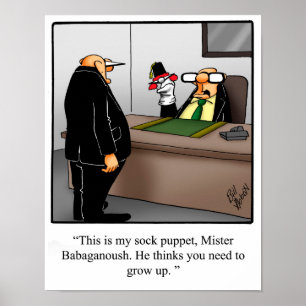 Poster humoristique de bureau amusant "Boss bizarr